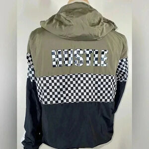 Hustle Zip Up Jacket | Vans checkered inspired | Women’s XL